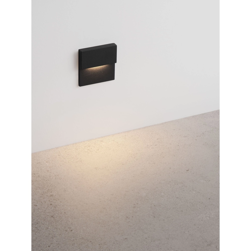 Inbouw wandlamp Dan zwart 2700K Lyora 5212017497475