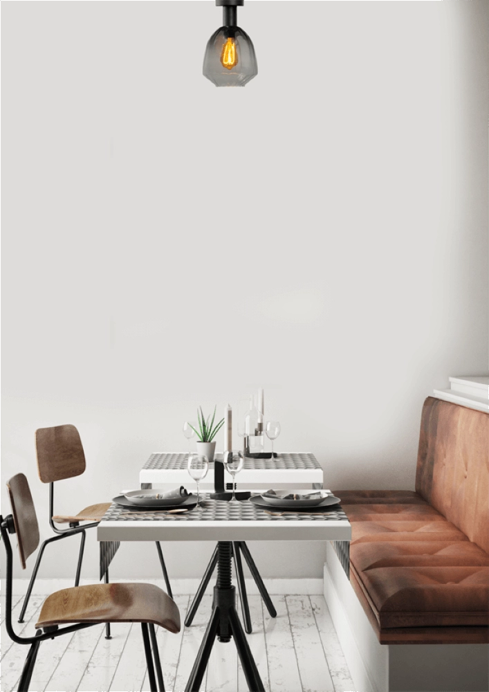 Plafondlamp - Ø 20cm - Porto met Nicolette green glas Masterlight 8718121271606