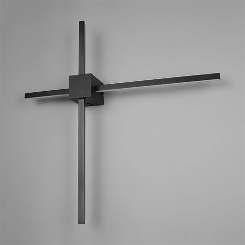 Moderne wandlamp Cassino zwart 67,5cm Trio 4017807683202