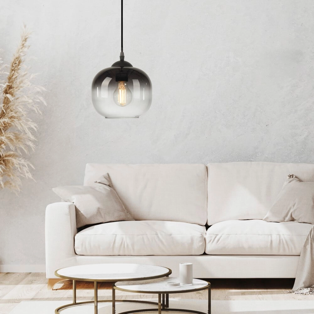 Zwarte hanglamp Zea enkel Just Light 4043689993740