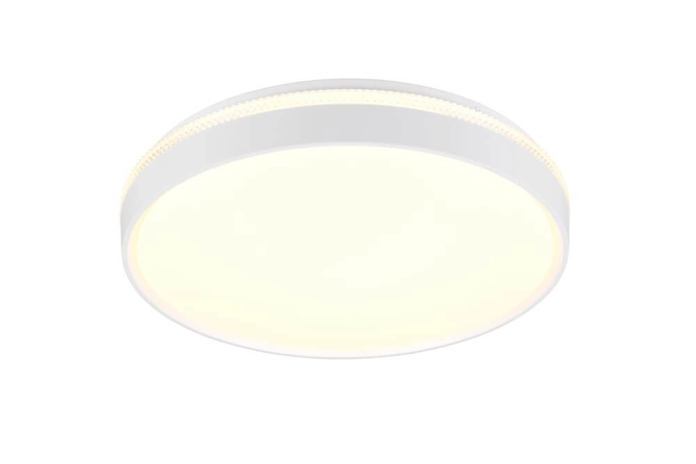 Witte plafonnière Spacy met afstandsbediening Trio 4017807612950