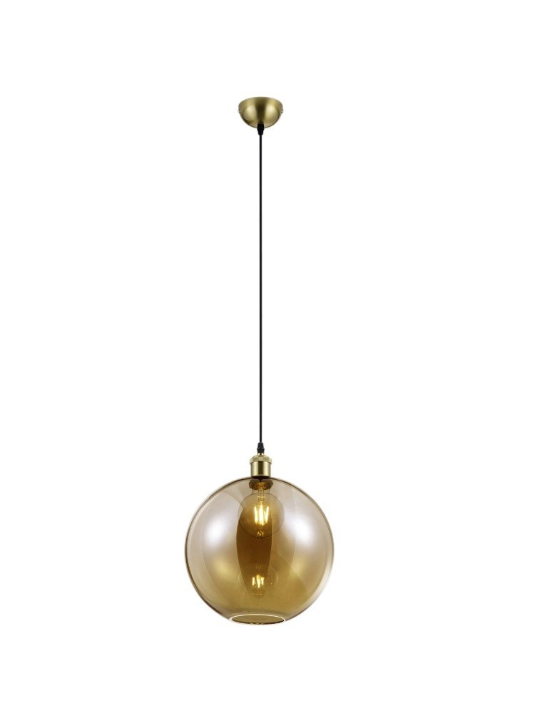Ø 30cm bollamp Dino met amber glas Ø 30cm bollamp Dino met amber glas