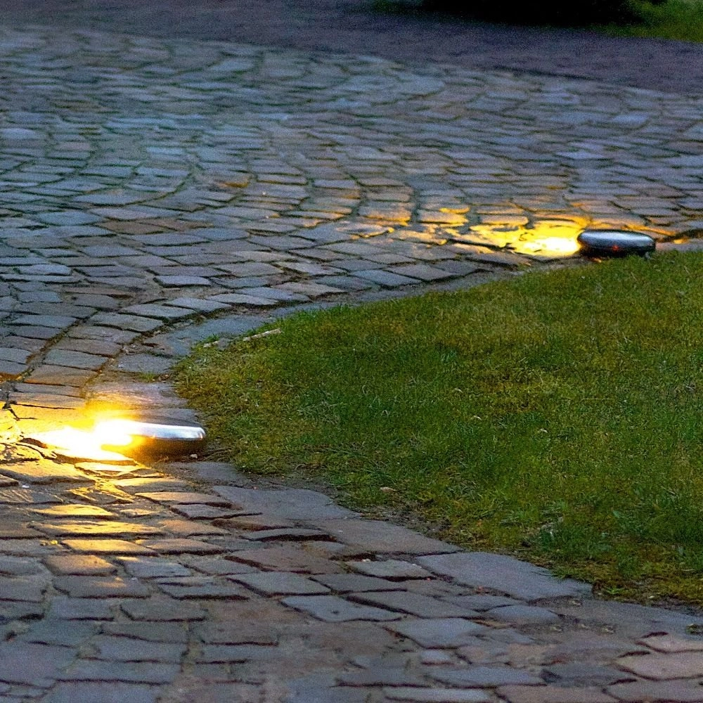 Luxe terrasverlichting Galed Floor rond Authentage 8716803505155