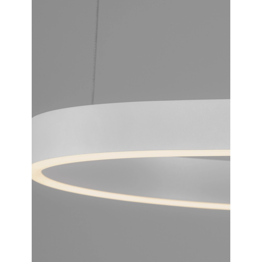 Natuurlijke vorm hanglamp Dussa wit 120cm Lyora 5212017463067