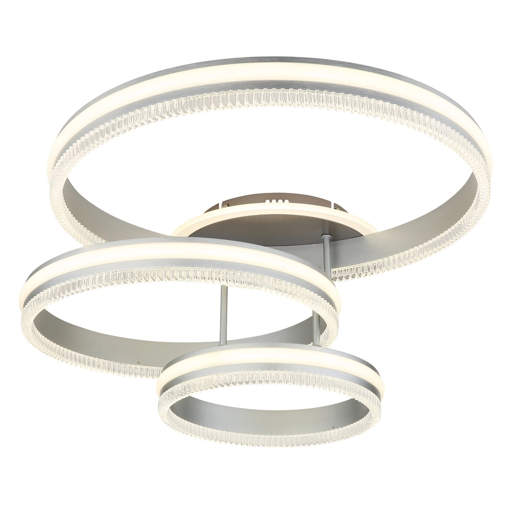 Plafondlamp Francine gunmetal 3 ringen Globo 9007371589630