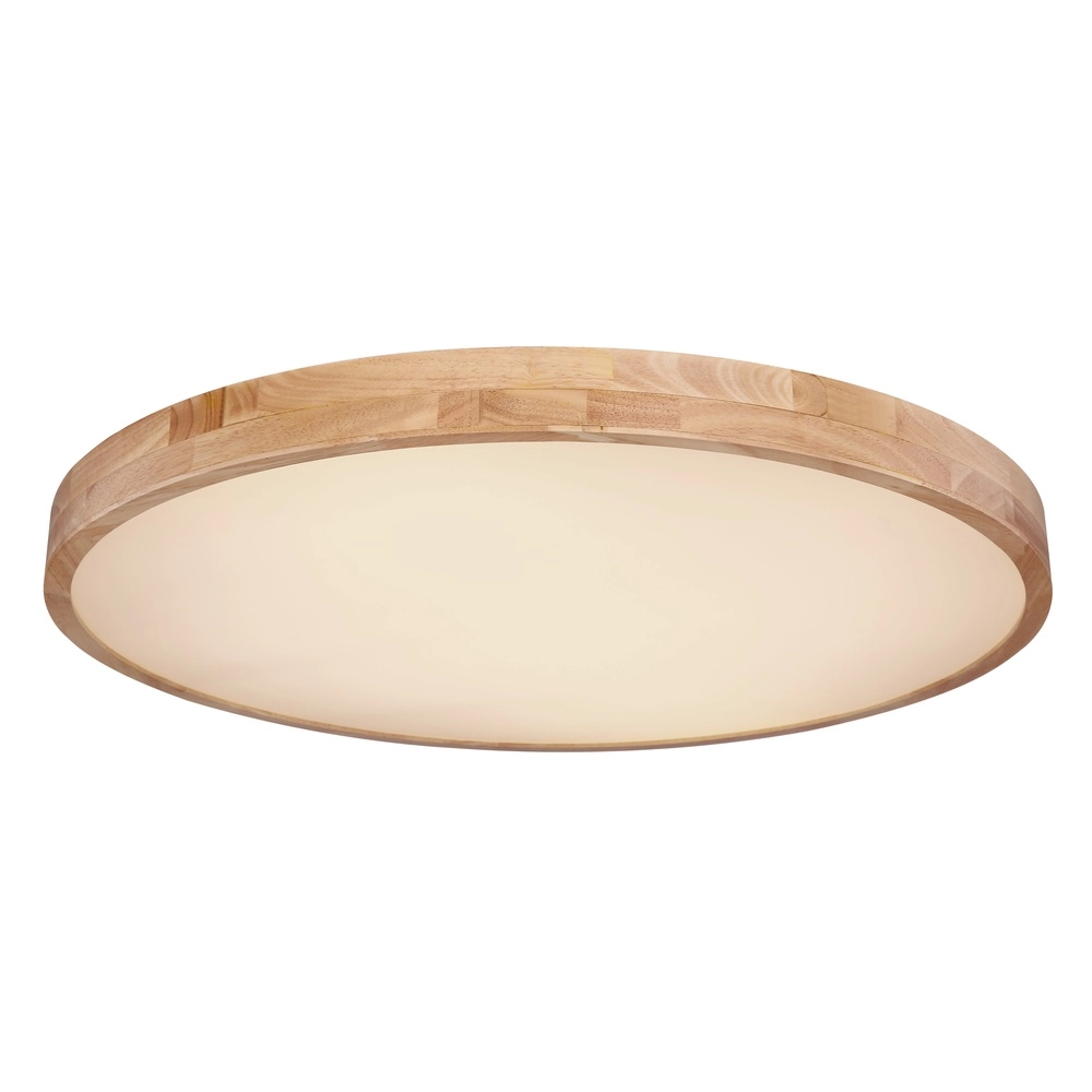 Houten plafonniere Rainer scandinavisch Ø 80cm