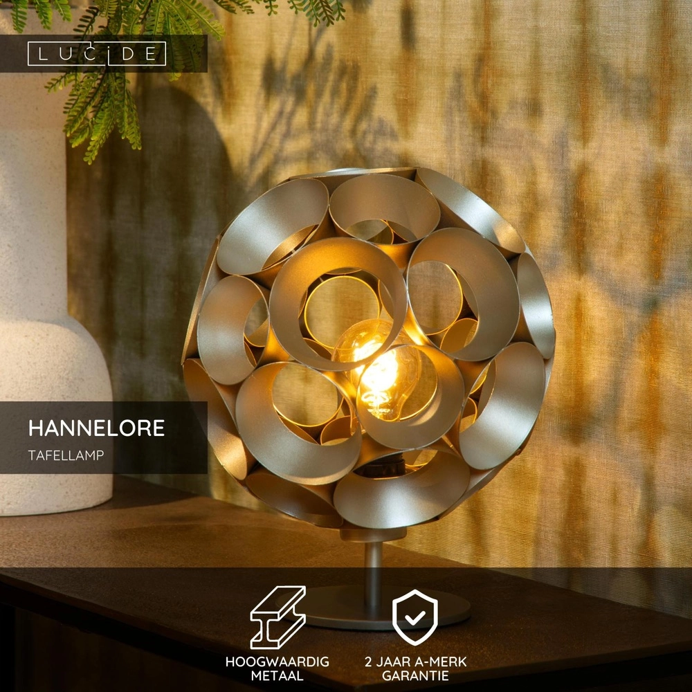 Tafellamp Hannelore goud Lucide 5411212106254