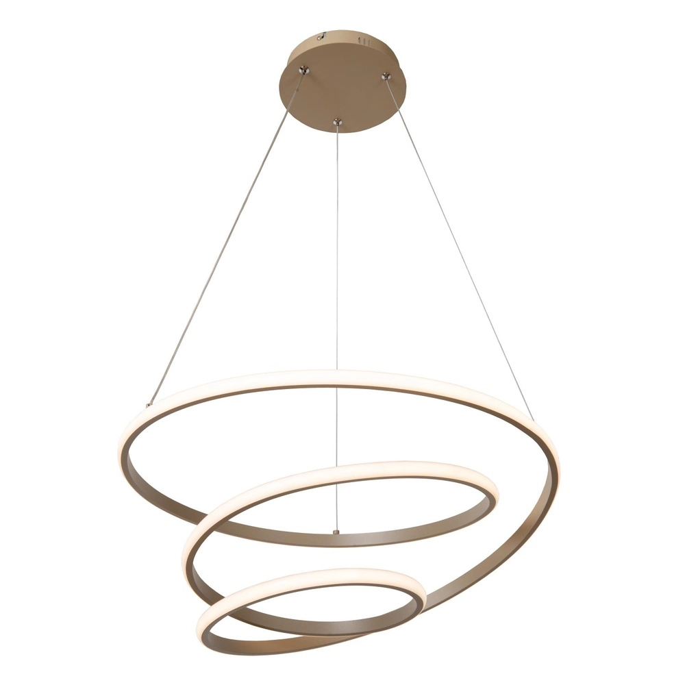 Moderne hanglamp Espiral zand bruin 40W Lucide 5411212782991