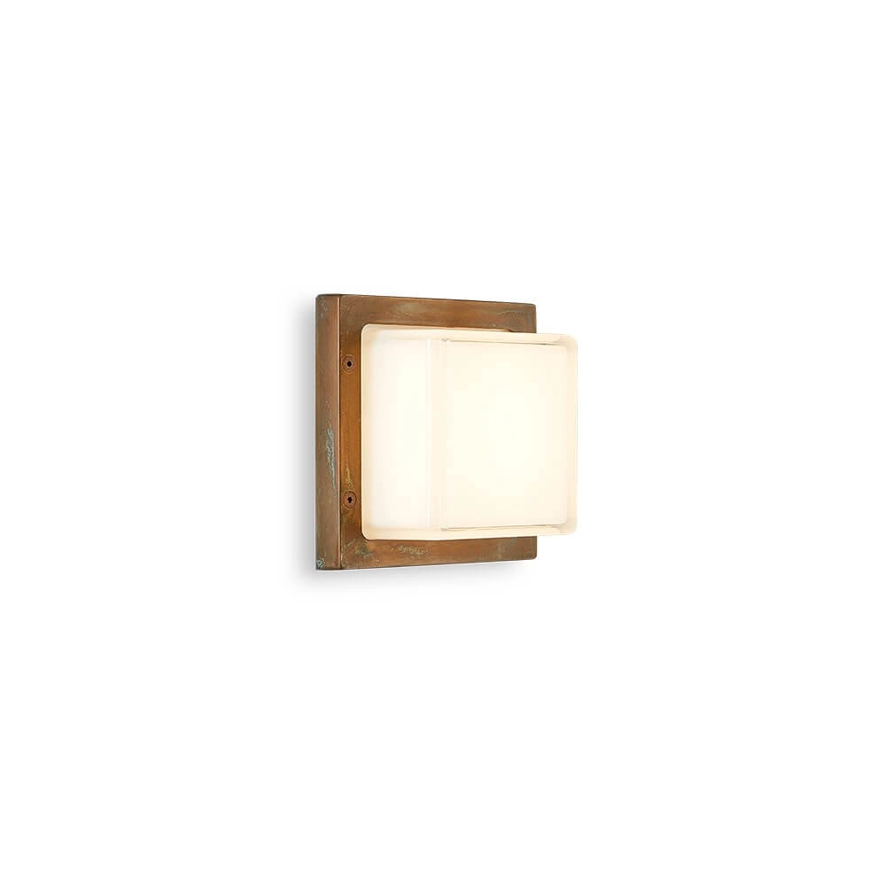 Landelijke buitenlamp Ice Cubic vierkant