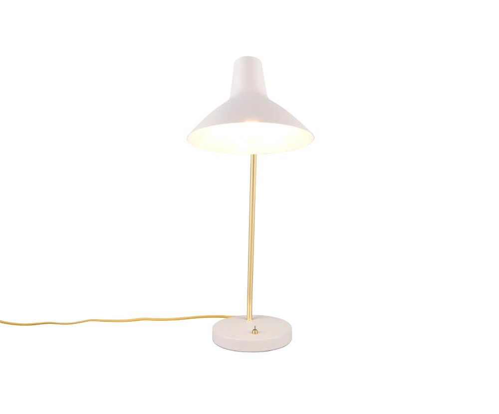 Strakke bureaulamp Traveller wit Trio 4017807613728