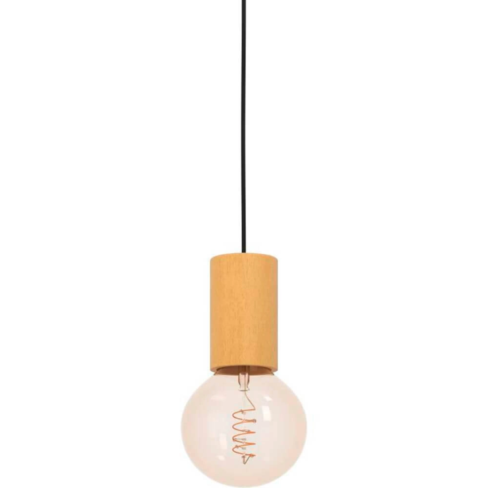 Houten pendel Pozueta 1 E27 Eglo 9008606270255