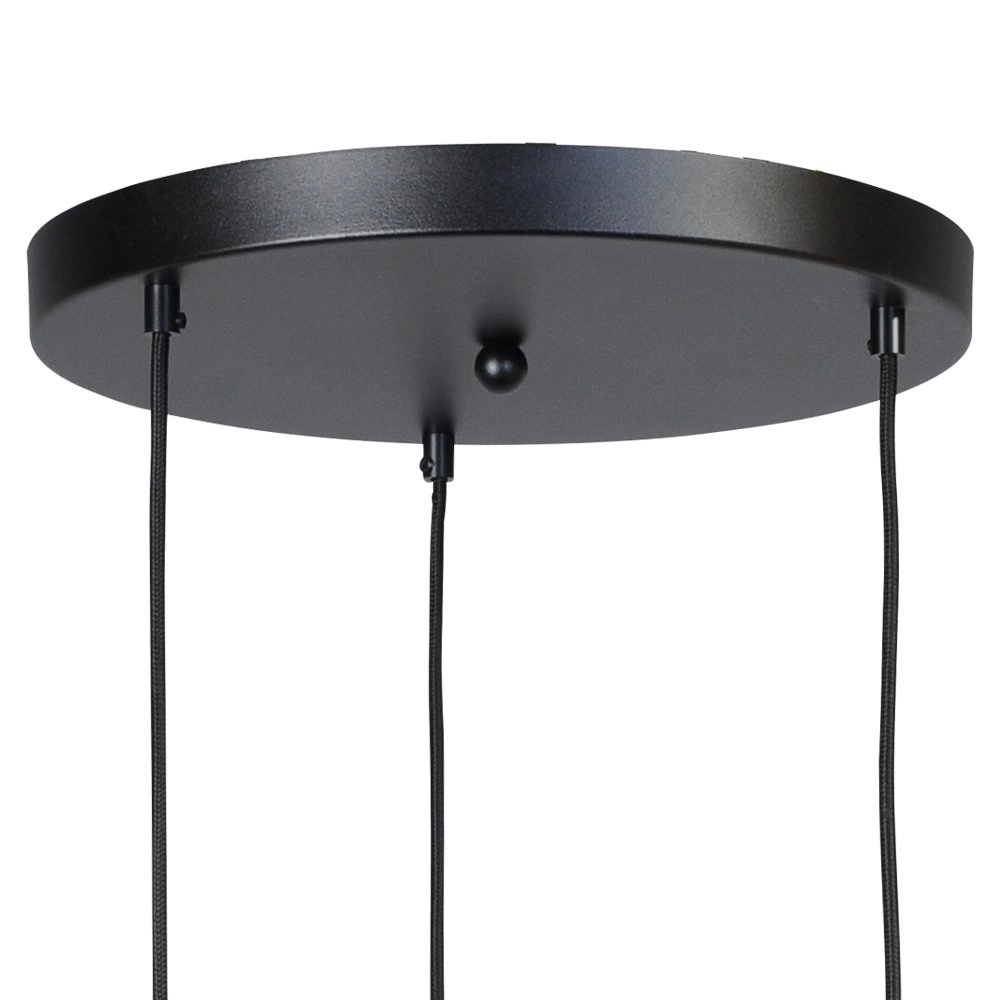 Hanglamp Run 3-lichts zwart gunmetal Masterlight 8718121206660