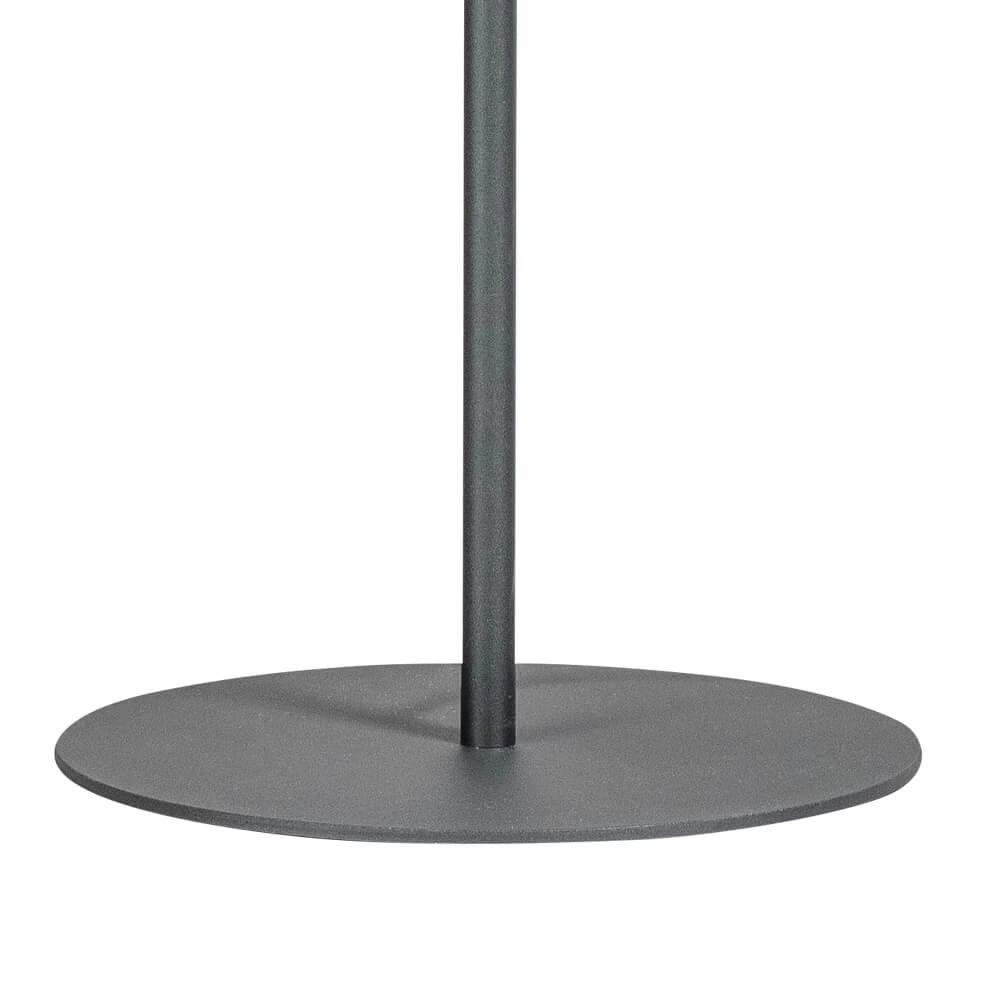 Design vloerlamp Davina 3-lichts zwart met smoke glas ETH 8720195302766