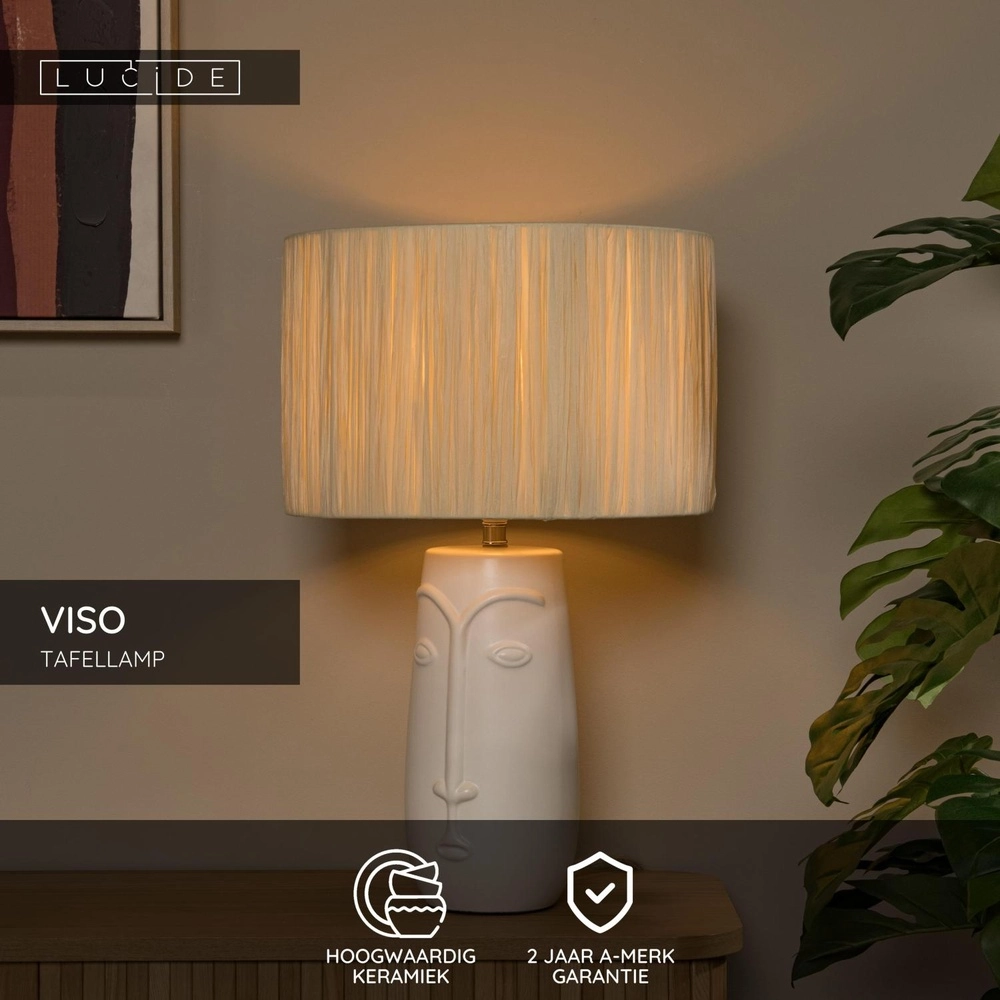 Tafellamp Viso wit Lucide 5411212345790