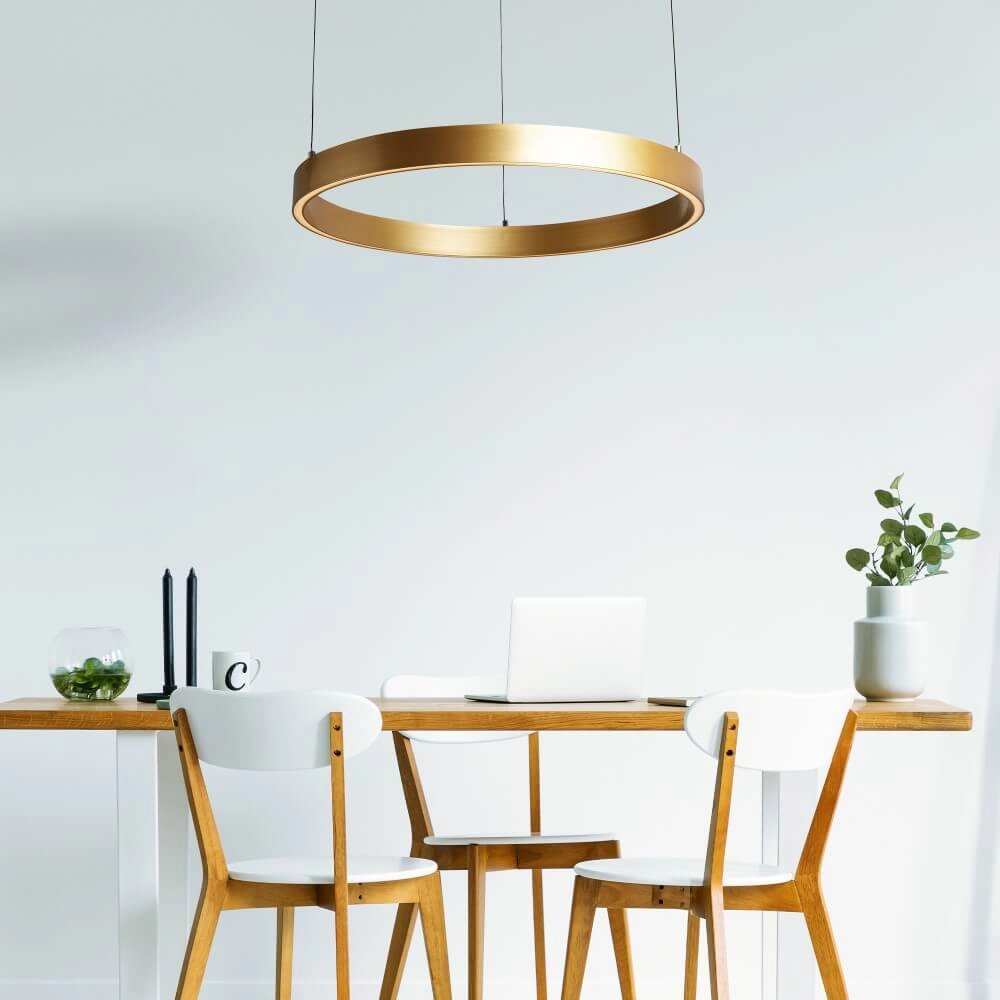 Hanglamp Layla goud Ø 64cm Searchlight 5053423255743