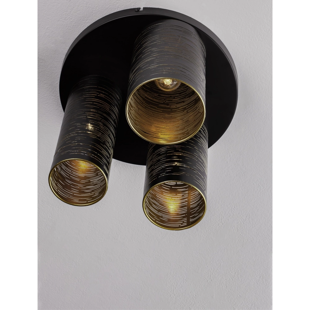 Plafondlamp Zane zwart Lyora 5212017436436