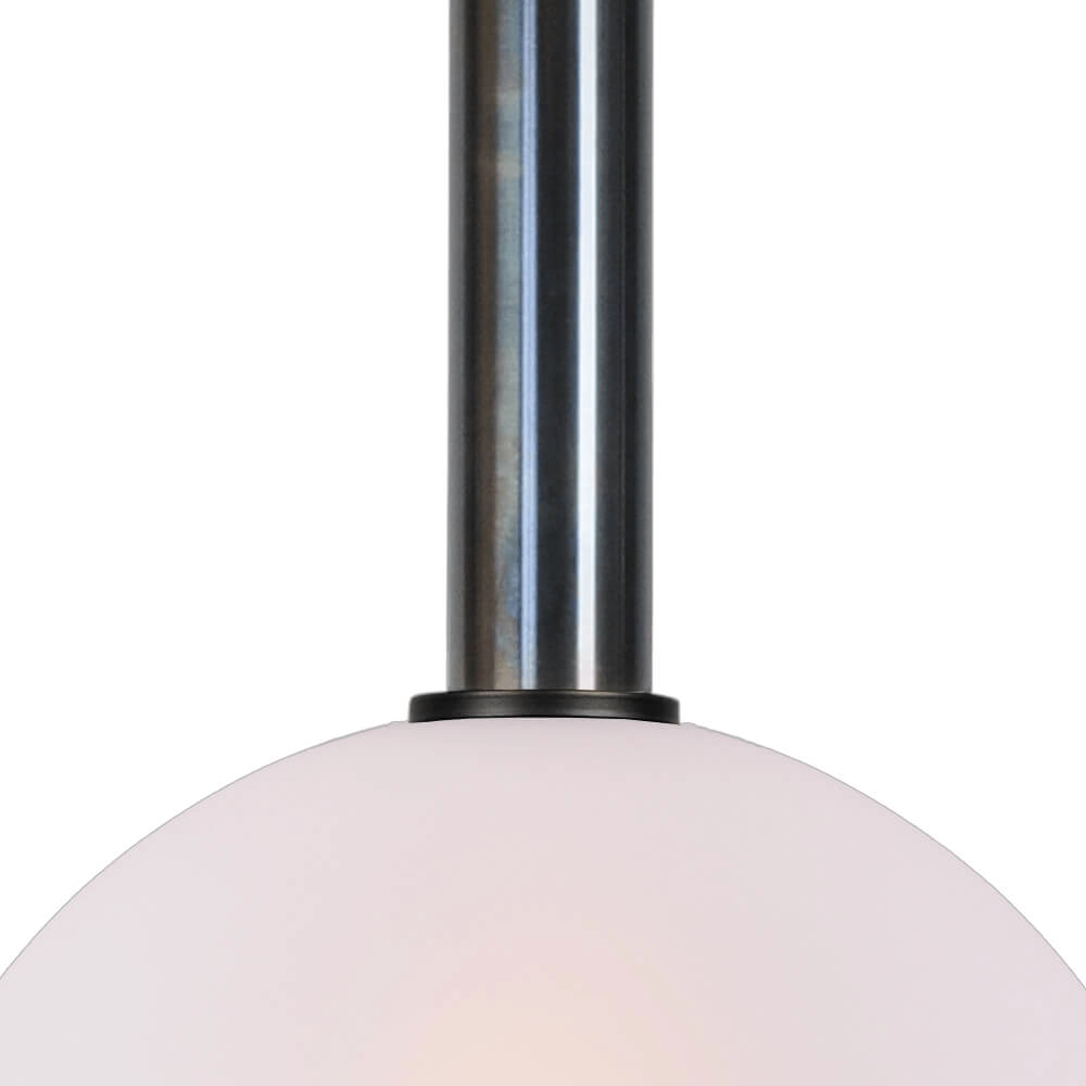 Hanglamp Ø 30cm Bella 2 Dappled oil met mat wit glas Masterlight 8718121334264