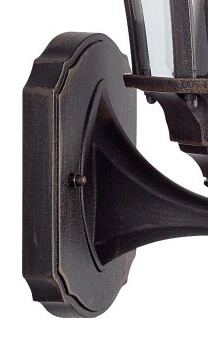 Muurlamp Capri Up bronsbruin Searchlight 5013874335678
