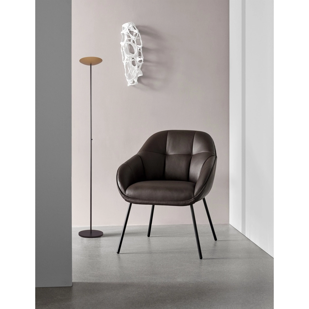 Design vloerlamp Scala zwart met goud Ø 25cm Masterlight 8718121296425