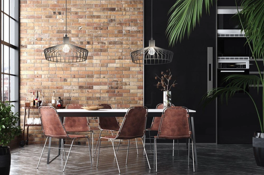 Eetkamer hanglamp Winkworth met twee kappen Eglo 9002759434380