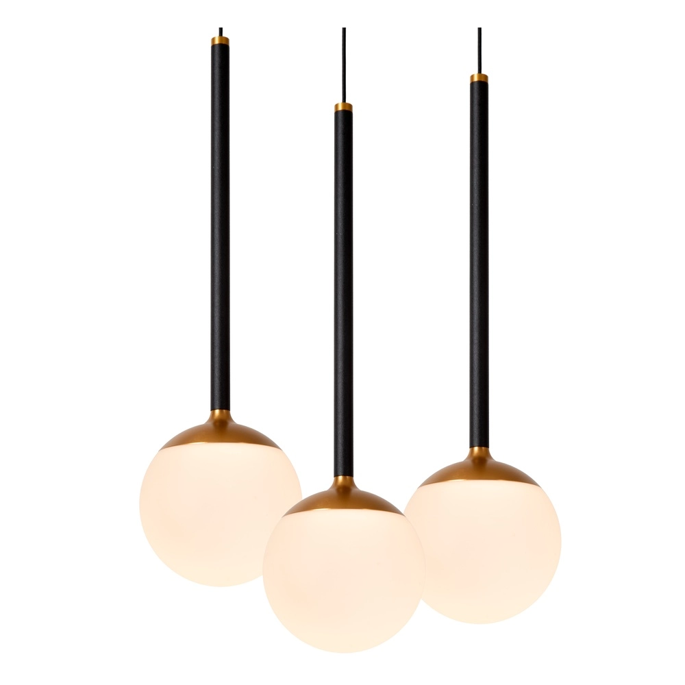 Design hanglamp Calina 5-lichts met witte bollen Premium by Lucide 5411212242013
