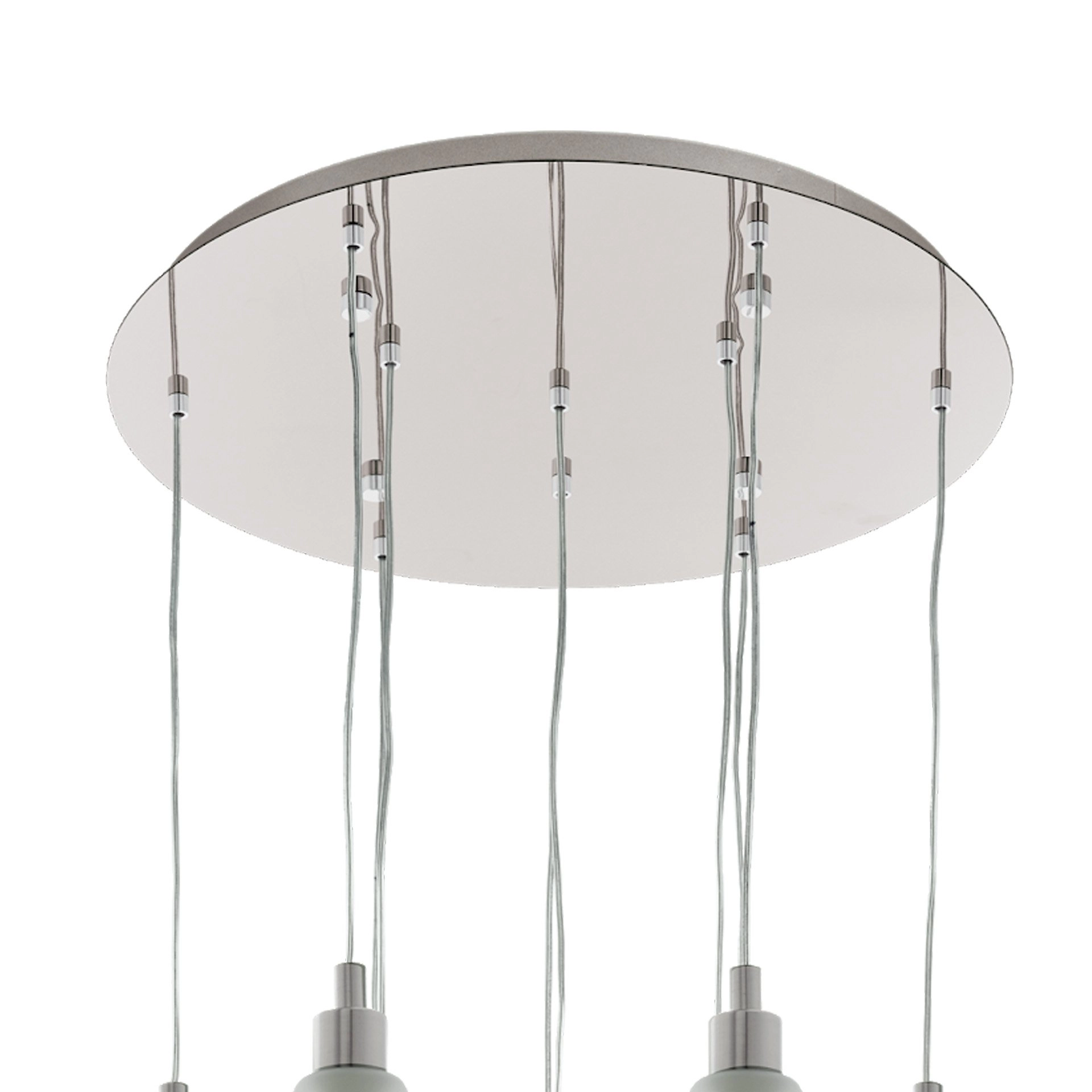 10-lichts hanglamp Siracusa nikkel Stars of Light 9002759395032