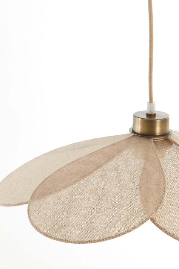 Hanglamp Fyano bloem crème Ø 46cm Light & Living 8717807706685