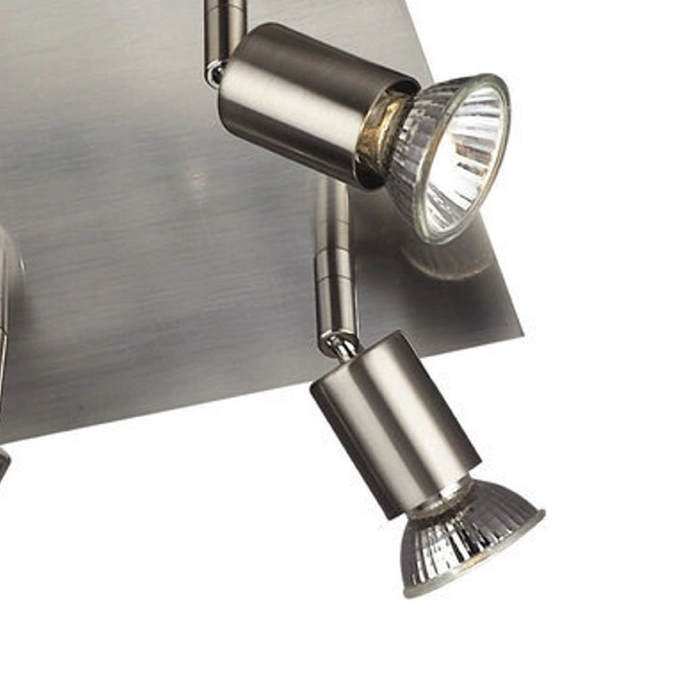 Plafond Spot Carrea 4-lichts rvs Philips 5413987234385