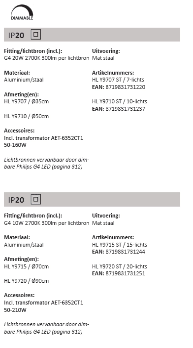 Design hanglamp Draga Ø 35cm Artdelight 8719831731220