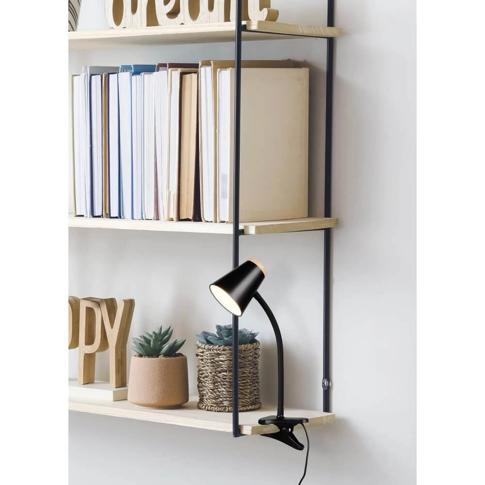 Klemlampje Pongo zwart Trio 4017807642797