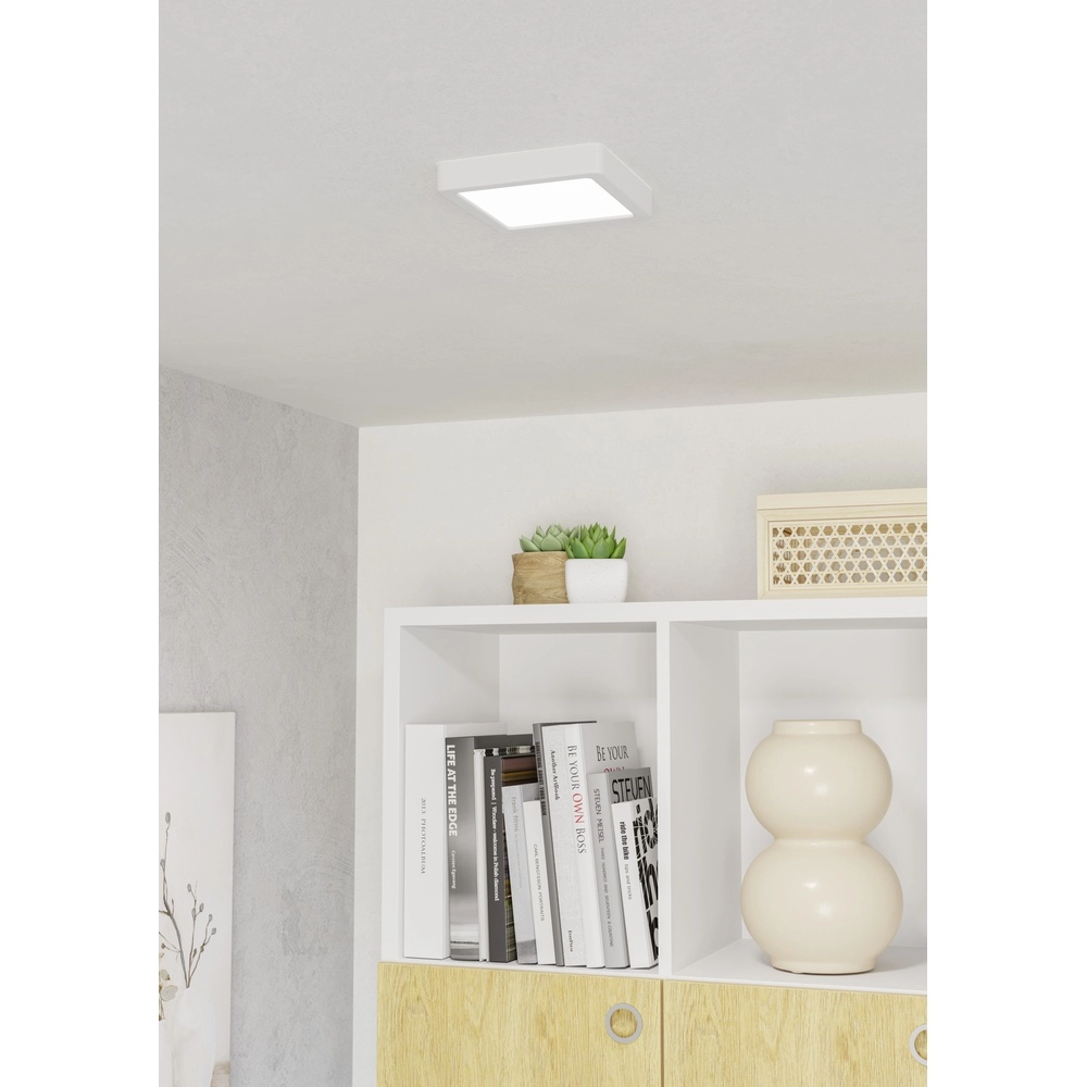 Led plafonnière Fueva 6 vierkant - wit - 15x15cm Eglo 9008606330188