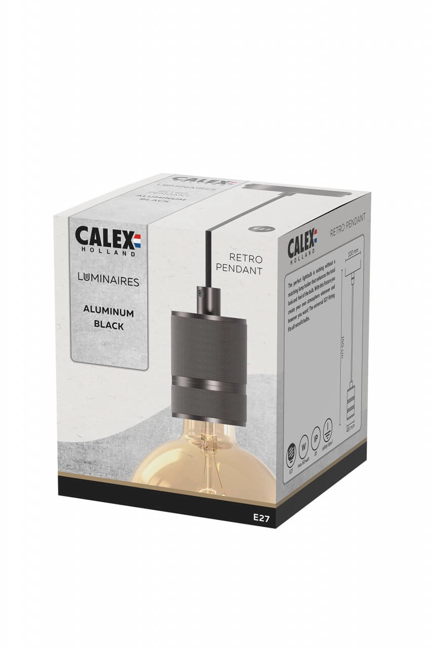 Hanglamp Pendel Cord zwart Circle 8712879155713