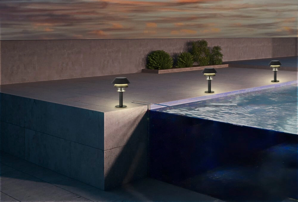 Zwarte sokkellamp Chiappera Eglo 9008606261819