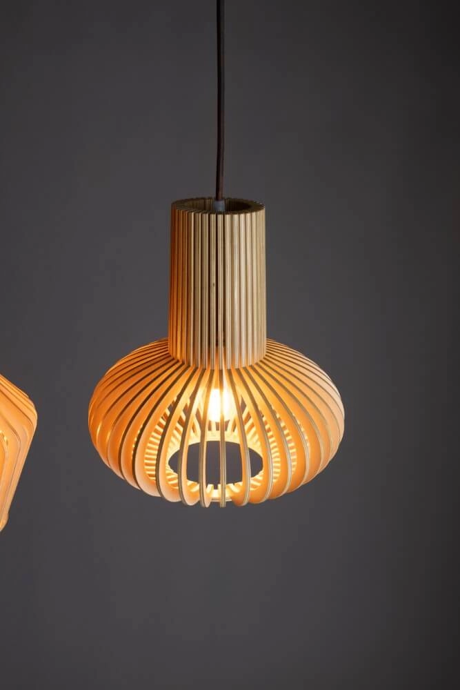 Houten hanglamp Tess Ø 25cm ETH 8720195305347