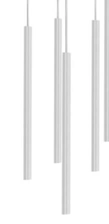 Strakke hanglamp Laser 10-lichts wit Lyora 5903139892292