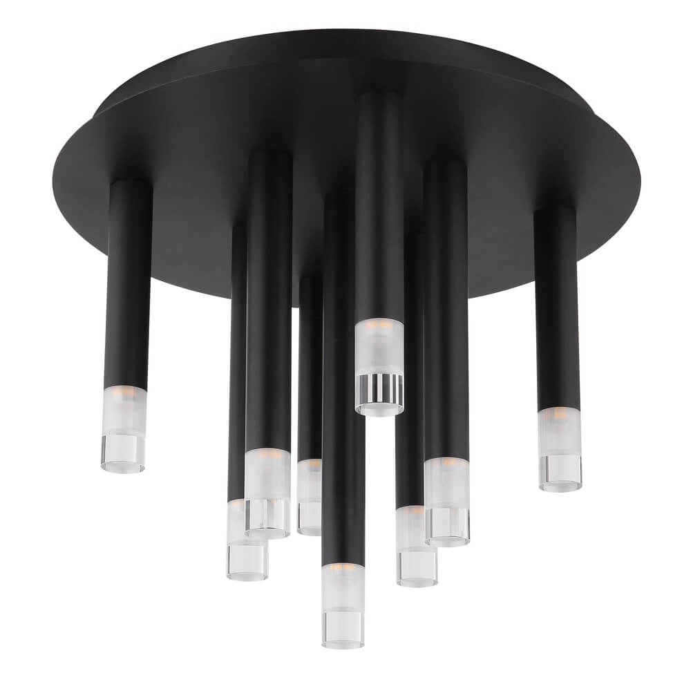 Design plafondlamp Ryan 9-lichts zwart Globo 9007371484058
