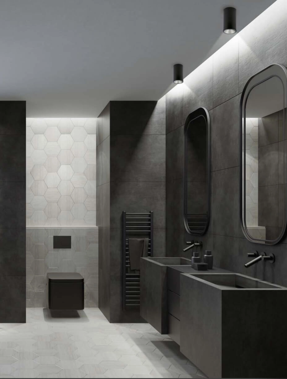 Plafondspot badkamer Alpha zwart Lyora 5903139836395