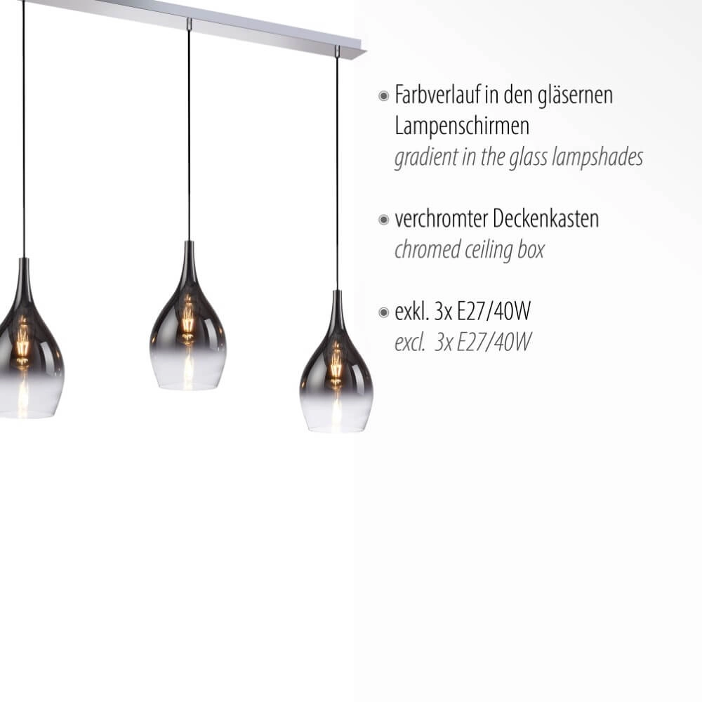 Moderne hanglamp Pilua 3-lichts recht Paul Neuhaus 4012248366103