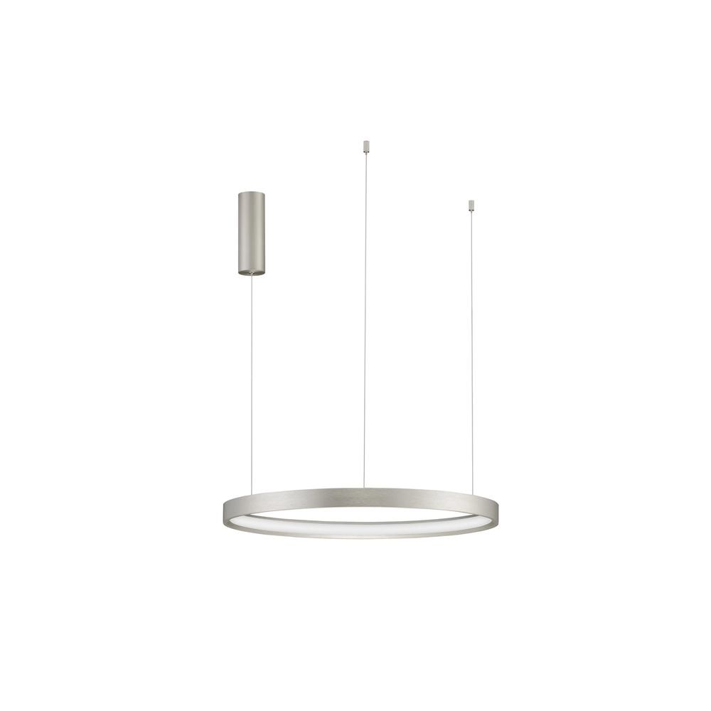 Ronde hanglamp Perrine zilvergrijs Ø 60cm Lyora 5212017438430