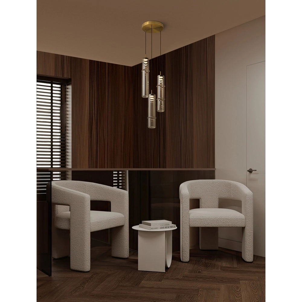 Unieke hanglamp Sano 3-lichts goud Lyora 5212017474049