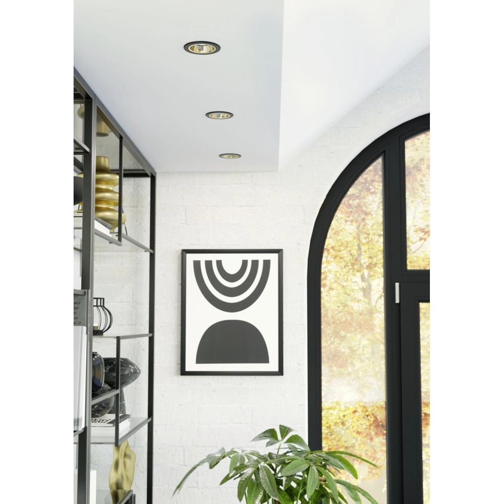 Inbouwspot Yebra zwart Eglo 9008606359011