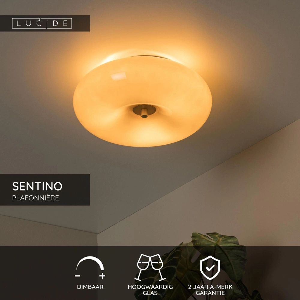 Plafondlamp Sentino Ø 30cm taupe Lucide 5411212106339