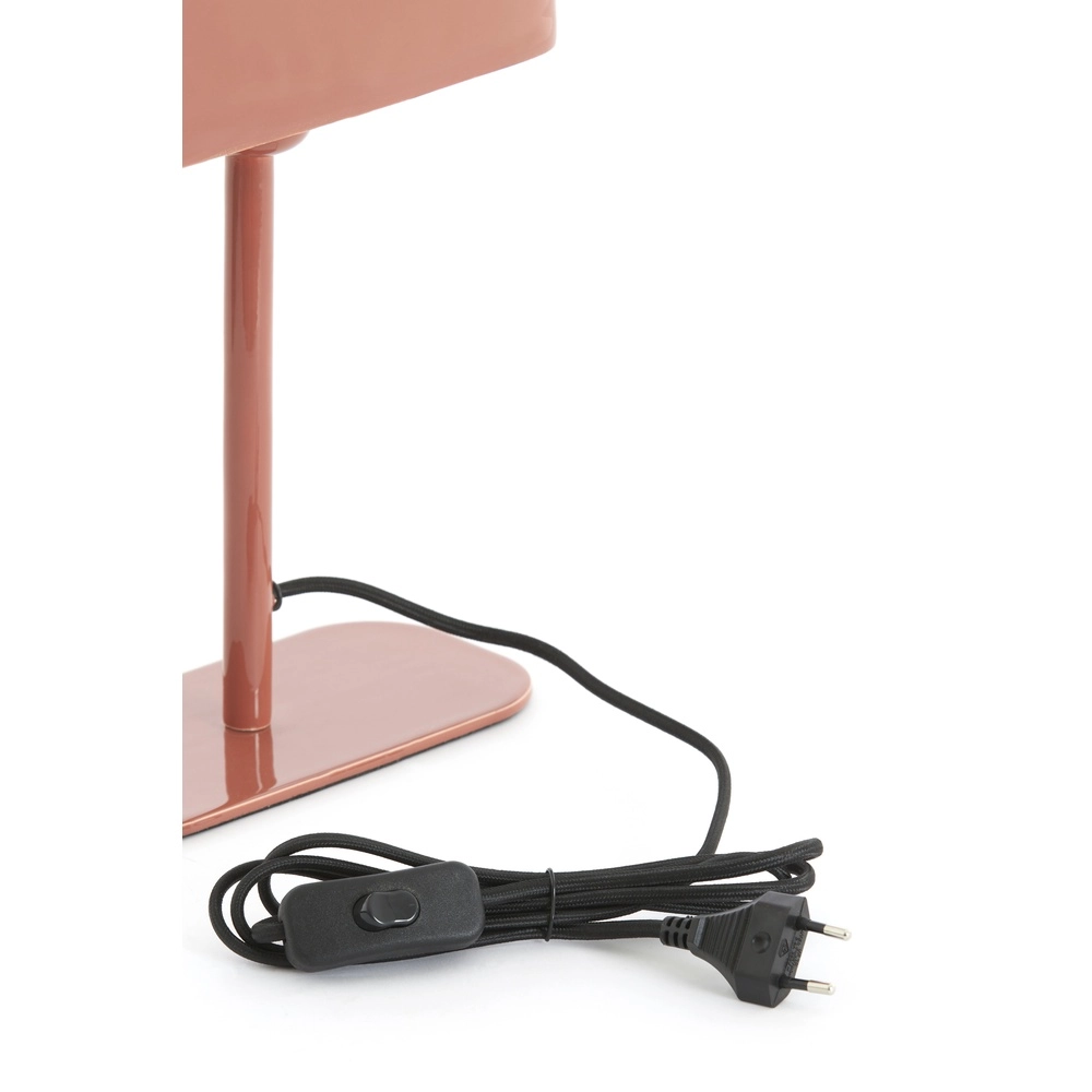 Nachtkastlamp Elenie 20x10cm - glans donker koraal Light & Living 8717807818708