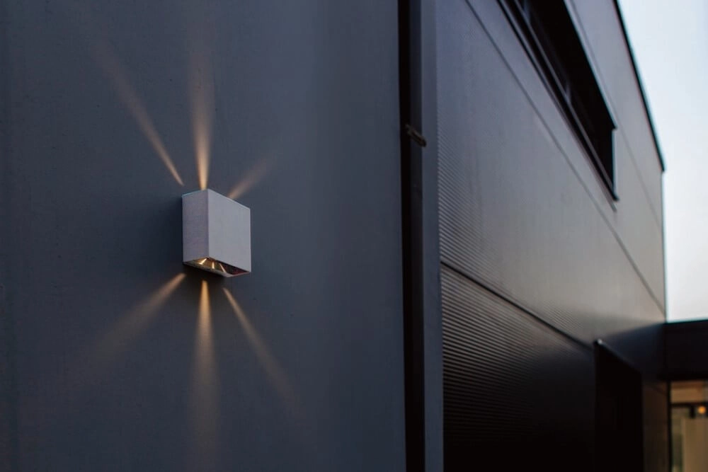 Witte wandlamp Gemini Beams design Lutec 6939412013596
