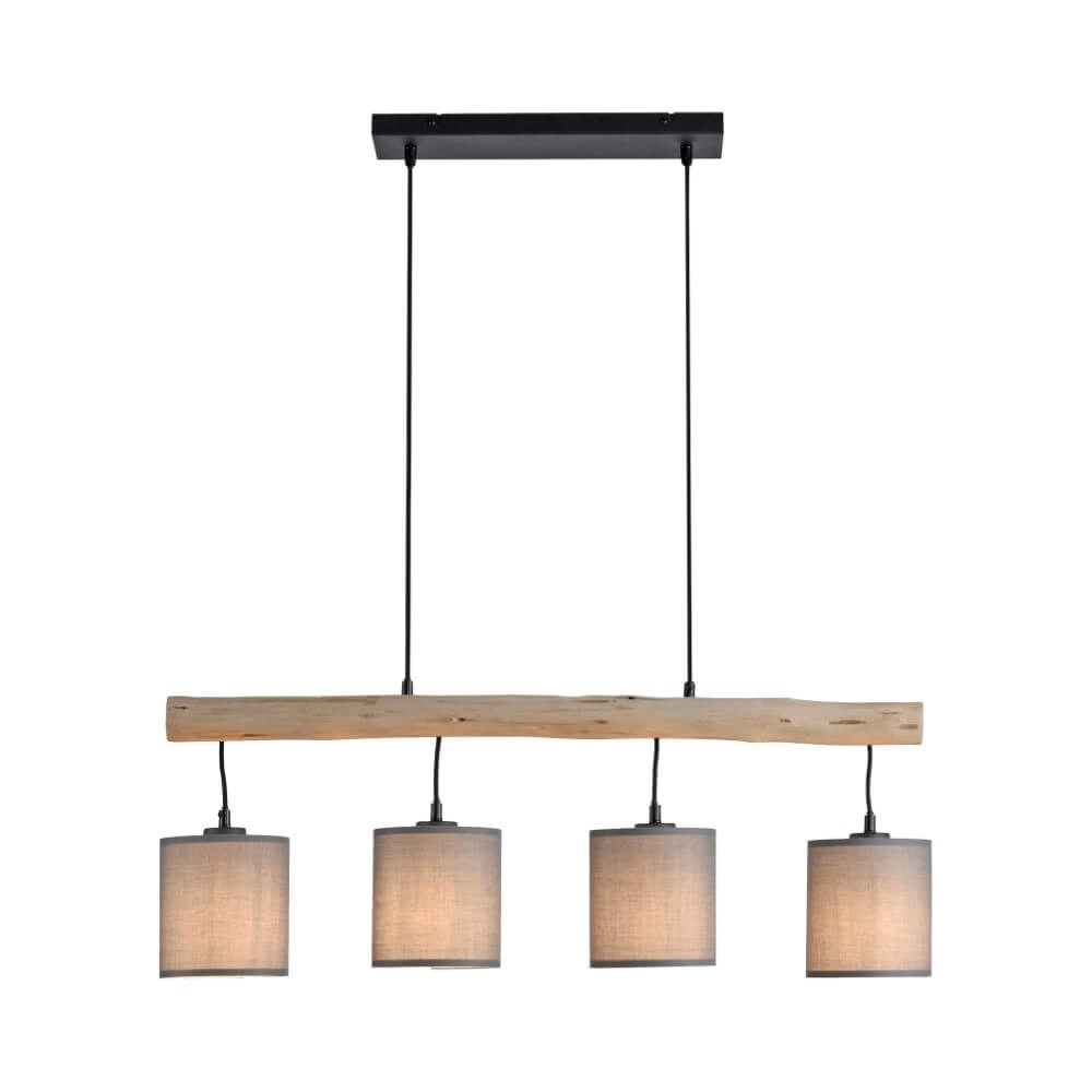 Landelijke hanglamp Green Tribu taupe Just Light 4043689995171