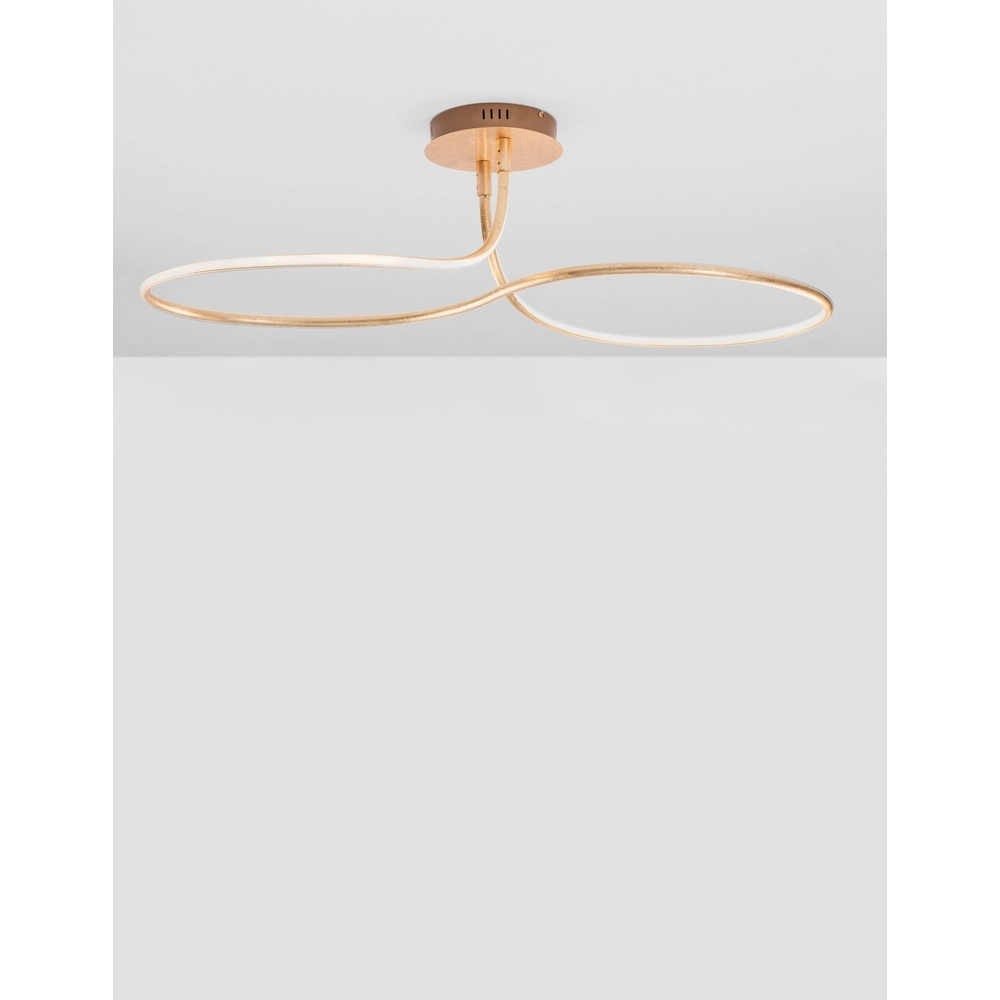 Plafondlamp Fungo krul goud Lyora 5212017419880