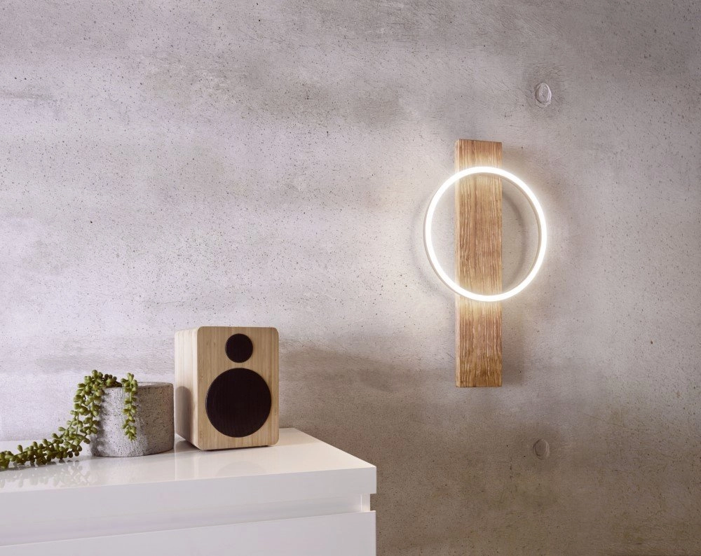 Houten wandlamp Boyal Eglo 9002759993535