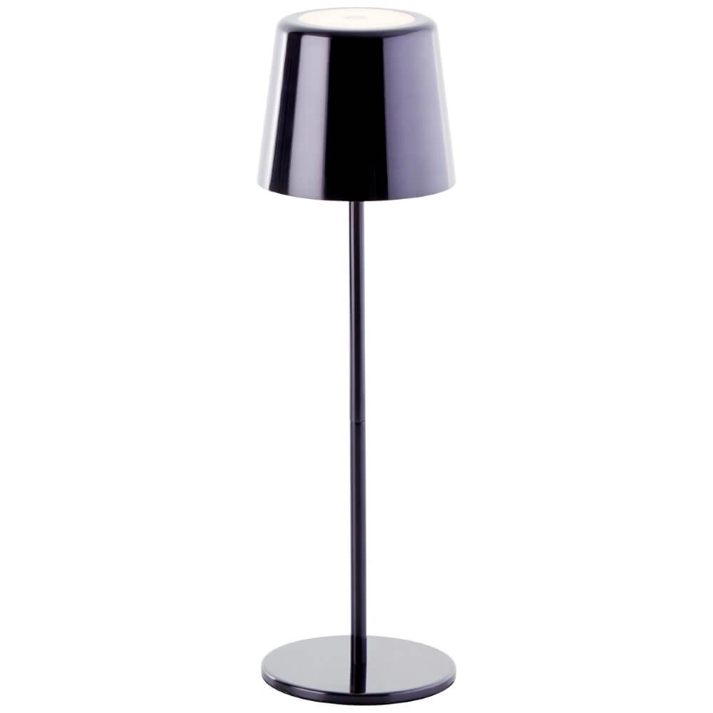 Oplaadbare tafellamp Xaana zwart Brilliant 4004353444869