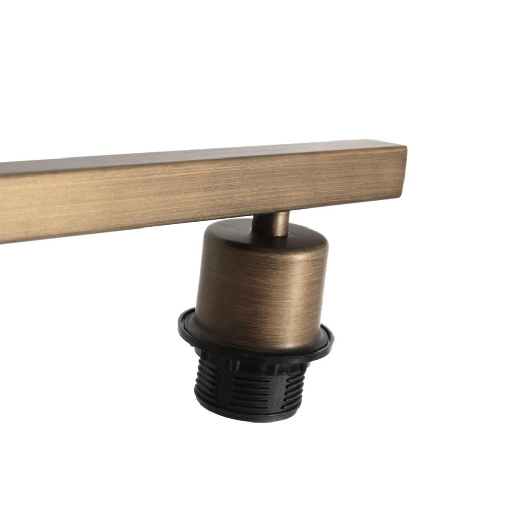 Vloerlamp brons Stang met witte kap Steinhauer 8712746189704