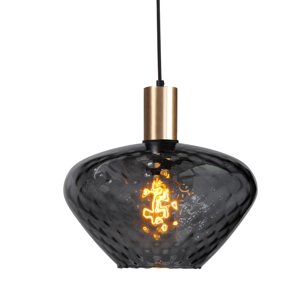 3-lichts hanglamp - goud - Porto met verschillende glazen Masterlight 8718121270067